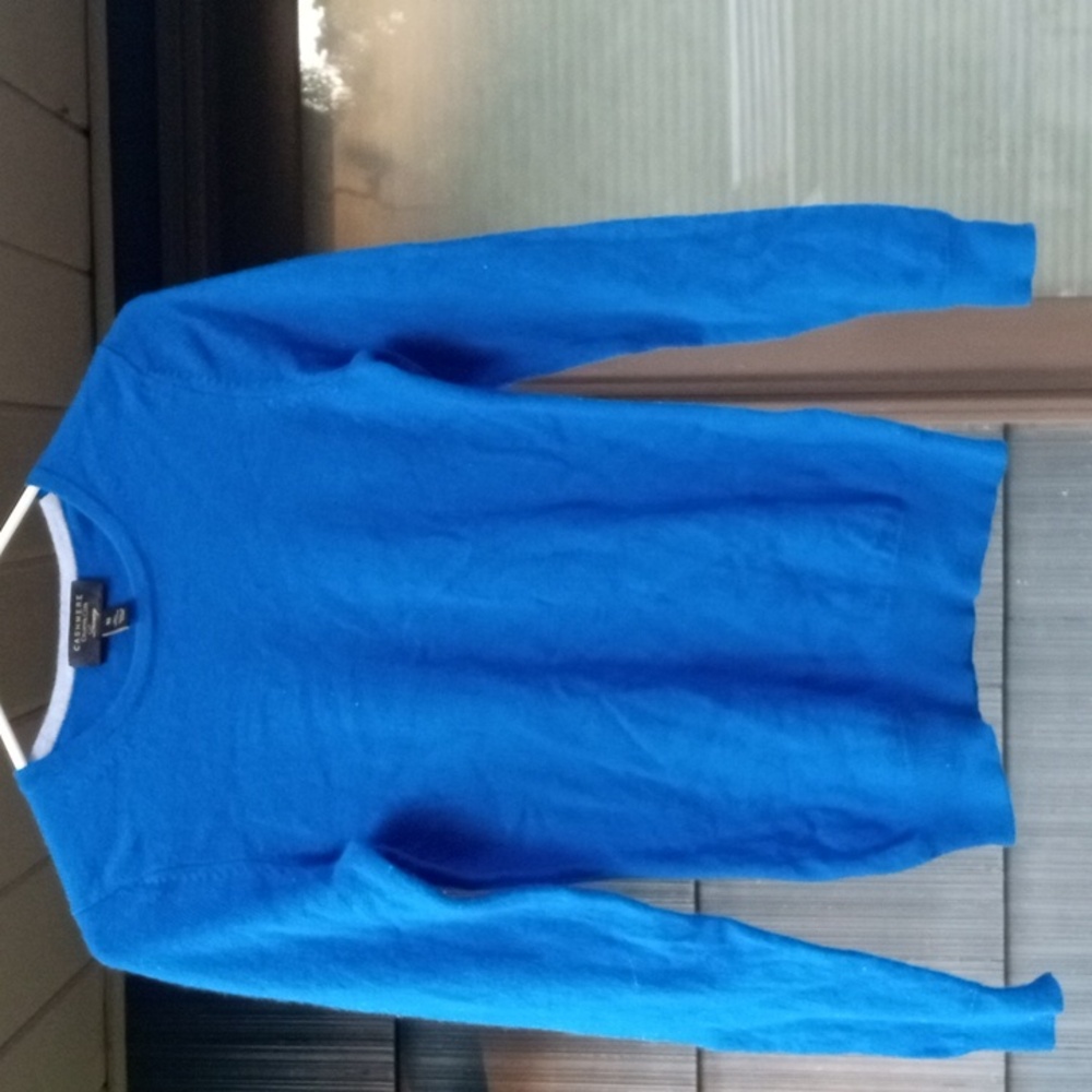 Royal Cobalt Blue cashmere sweater
